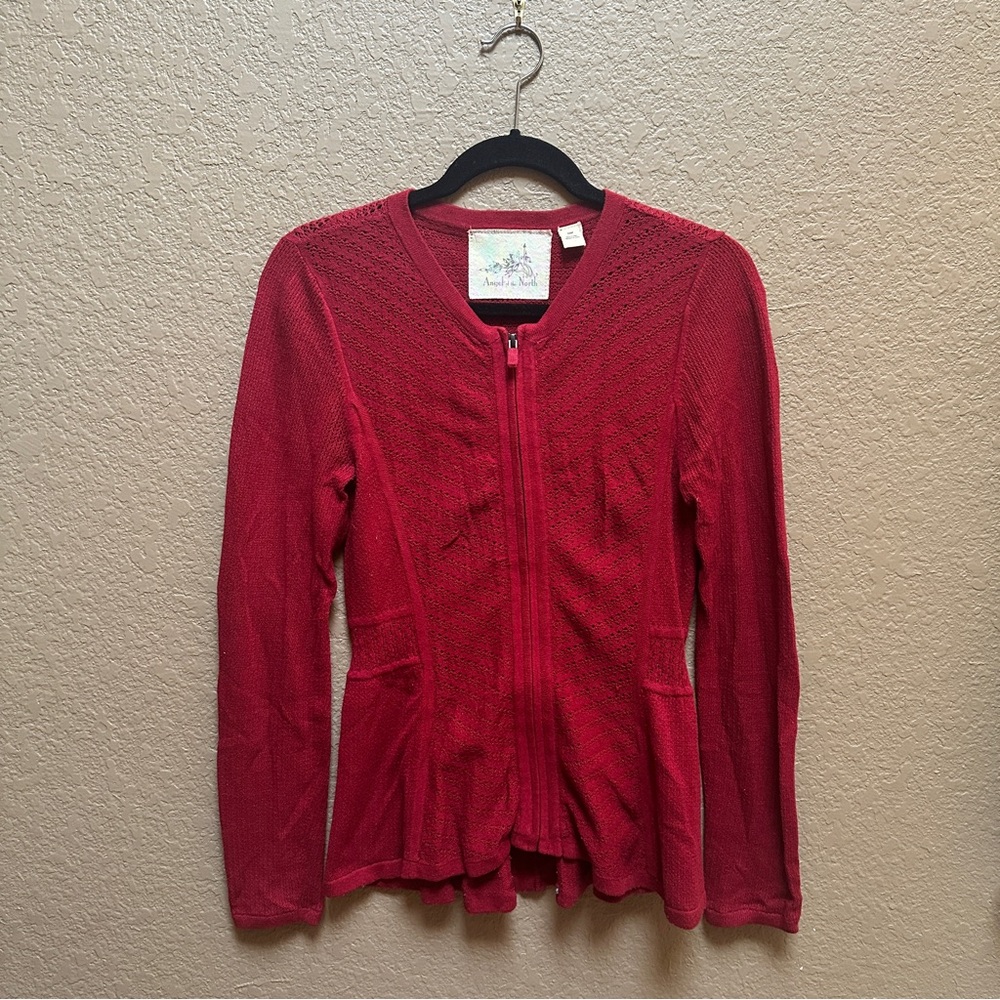 Angel Of The North Red Sweater
